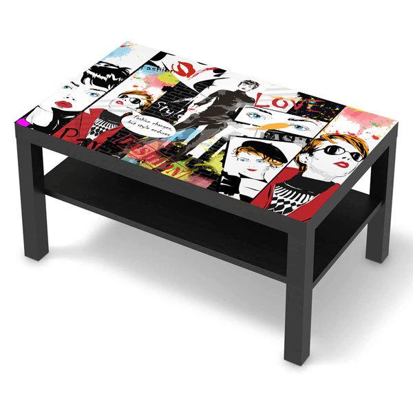 Wandtattoos: Wandtattoo Ikea-Lack-Tabelle Fashion Style