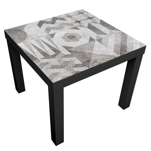 Wandtattoos: Wandtattoo Ikea-Lack-Tabelle Steinfliesen
