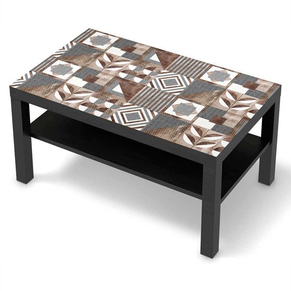 Wandtattoos: Wandtattoo Ikea-Lack-Tabelle Abgenutzte Kacheln