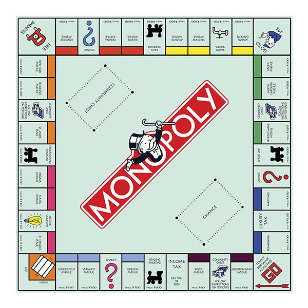 Wandtattoos: Wandtattoo für Ikea Lack Monopoly