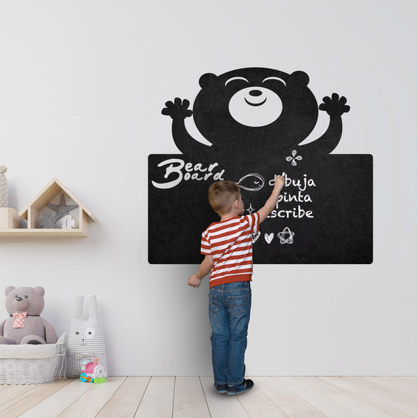 Kinderzimmer Wandtattoo: Tafel des glücklichen Bären