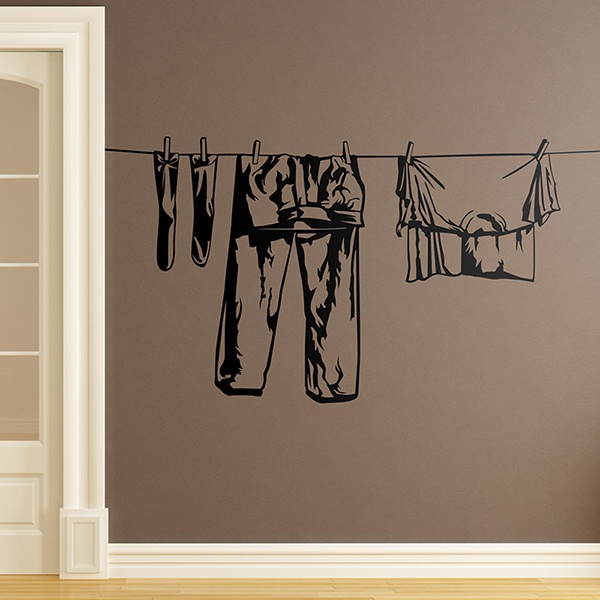 Wandtattoos: Kleider hängen
