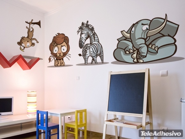 Kinderzimmer Wandtattoo: kit africa color