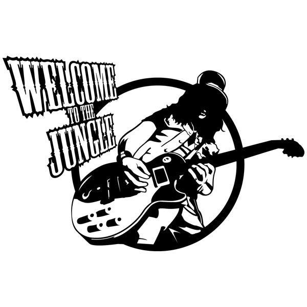 Wandtattoos: Slash, Welcome to the jungle