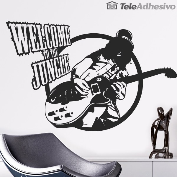 Wandtattoos: Slash, Welcome to the jungle