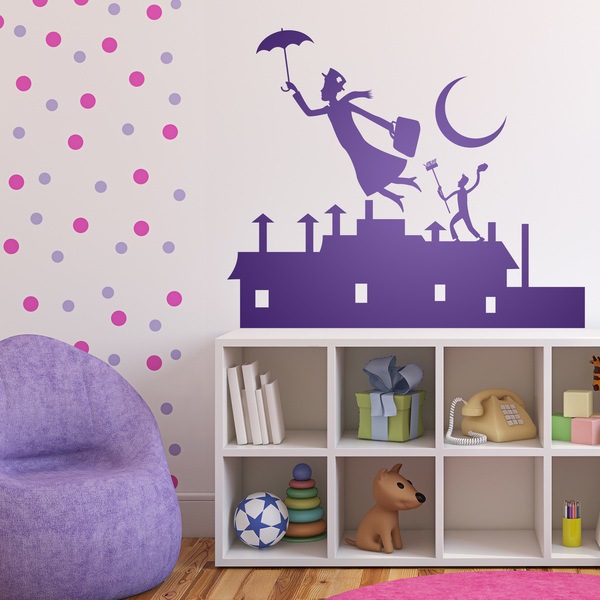 Kinderzimmer Wandtattoo: Poppins