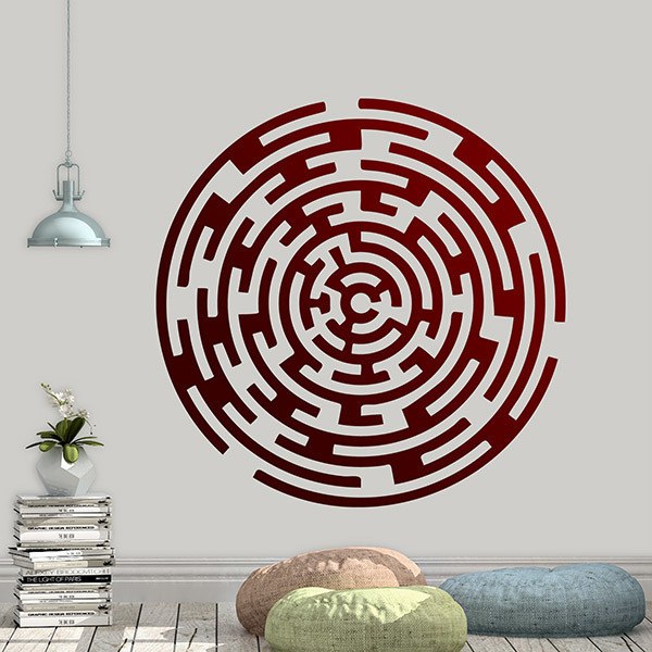 Wandtattoos: Kreisförmiges Labyrinth
