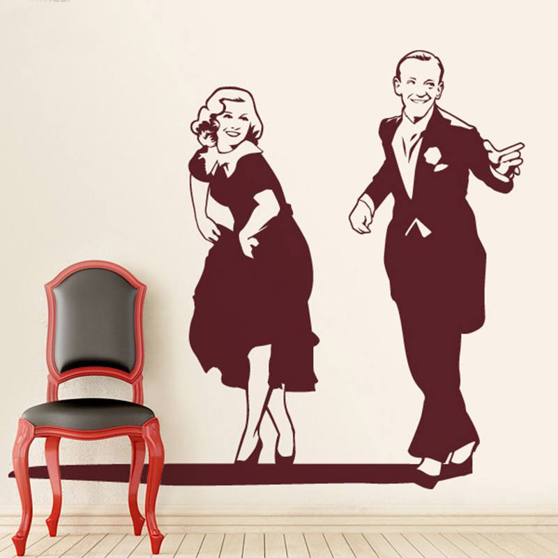 Wandtattoos: Fred Astaire und Ginger Rogers