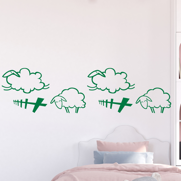Kinderzimmer Wandtattoo: Bordüre Schafe