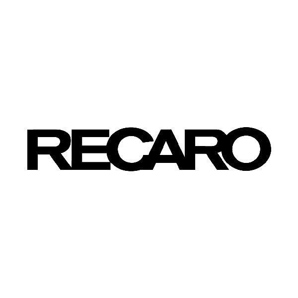 Aufkleber: Recaro in Fettdruck