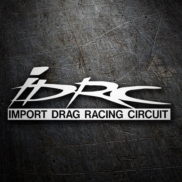 Aufkleber: IDRC Import Drag Racing Circuit mit Hervorgehobene