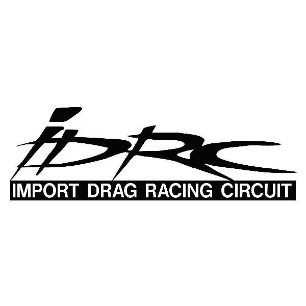 Aufkleber: IDRC Import Drag Racing Circuit mit Hervorgehobene