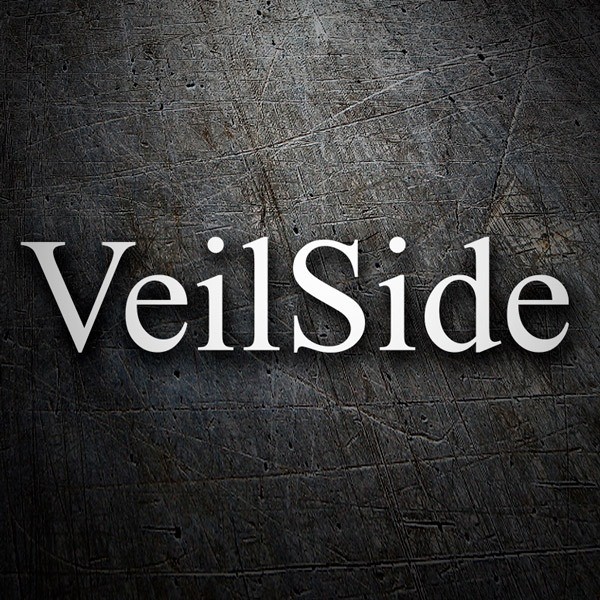 Aufkleber: VeilSide mit stilisierter Schriftart