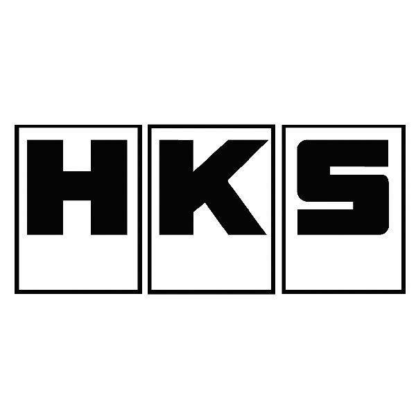 Aufkleber: HKS im Rechteckrahmen