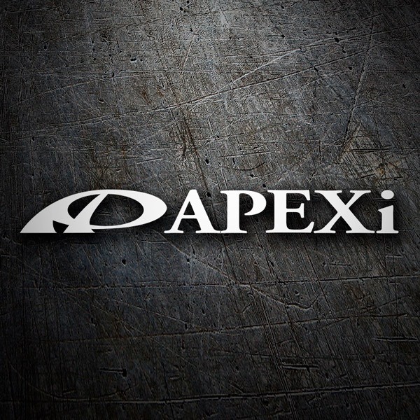 Aufkleber: Logo APEXi mit Sport-Symbol