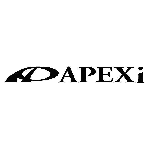 Aufkleber: Logo APEXi mit Sport-Symbol