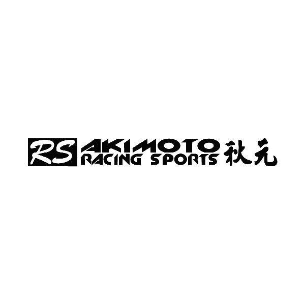 Aufkleber: RS Akimoto Racing Sports mit Japanischen Buchstabe