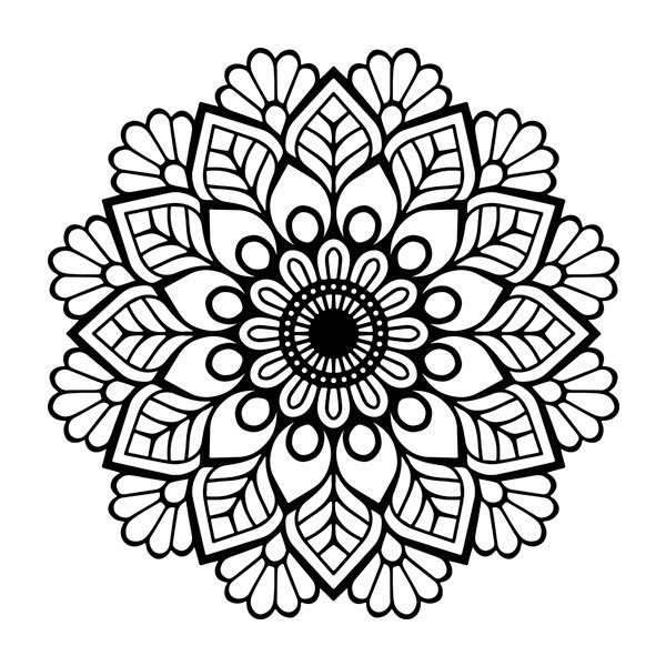 Wandtattoos: Mandala Efeu