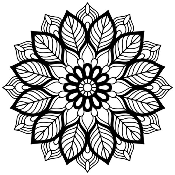 Wandtattoos: Elliptisches Mandala