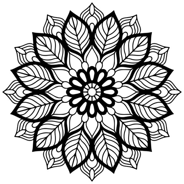 Wandtattoos: Elliptisches Mandala