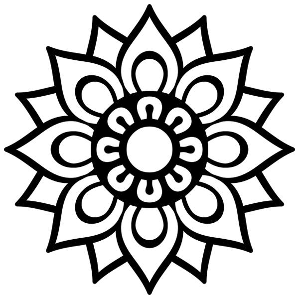Wandtattoos: Einfaches Mandala
