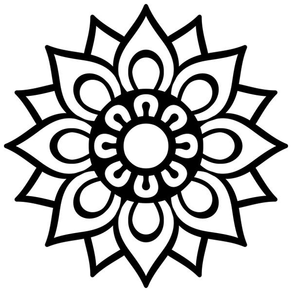 Wandtattoos: Einfaches Mandala