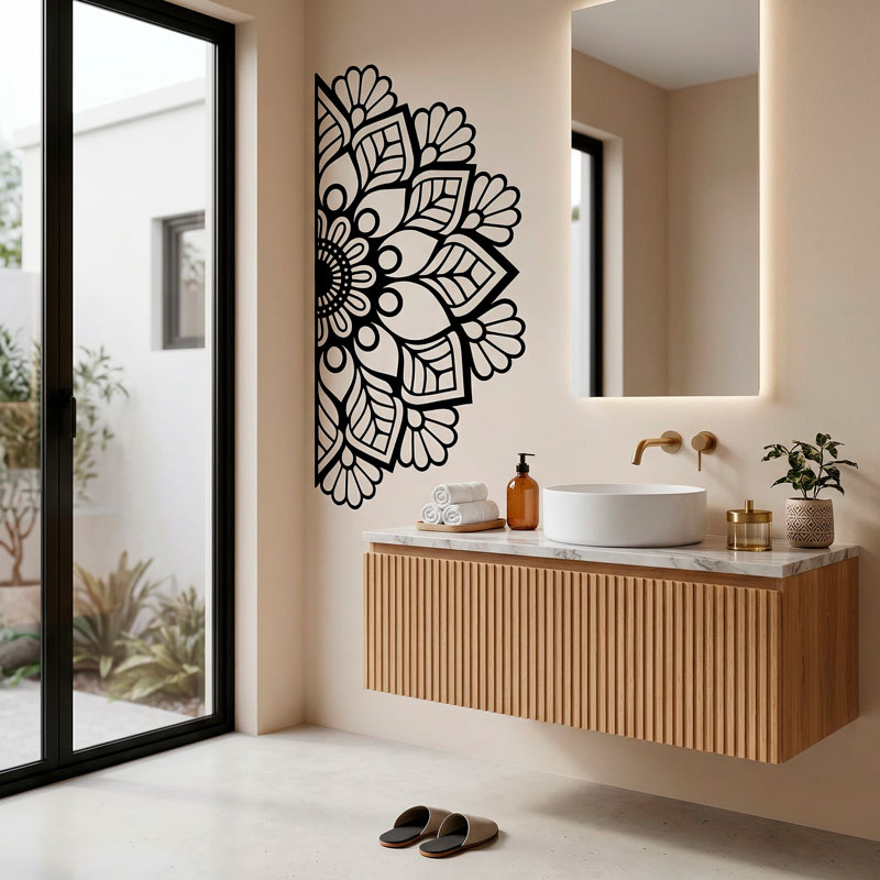Zen Halbes Mandala 9