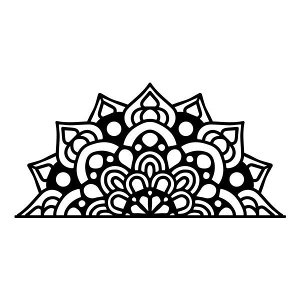 Wandtattoos: Symbolisches Halbmandala