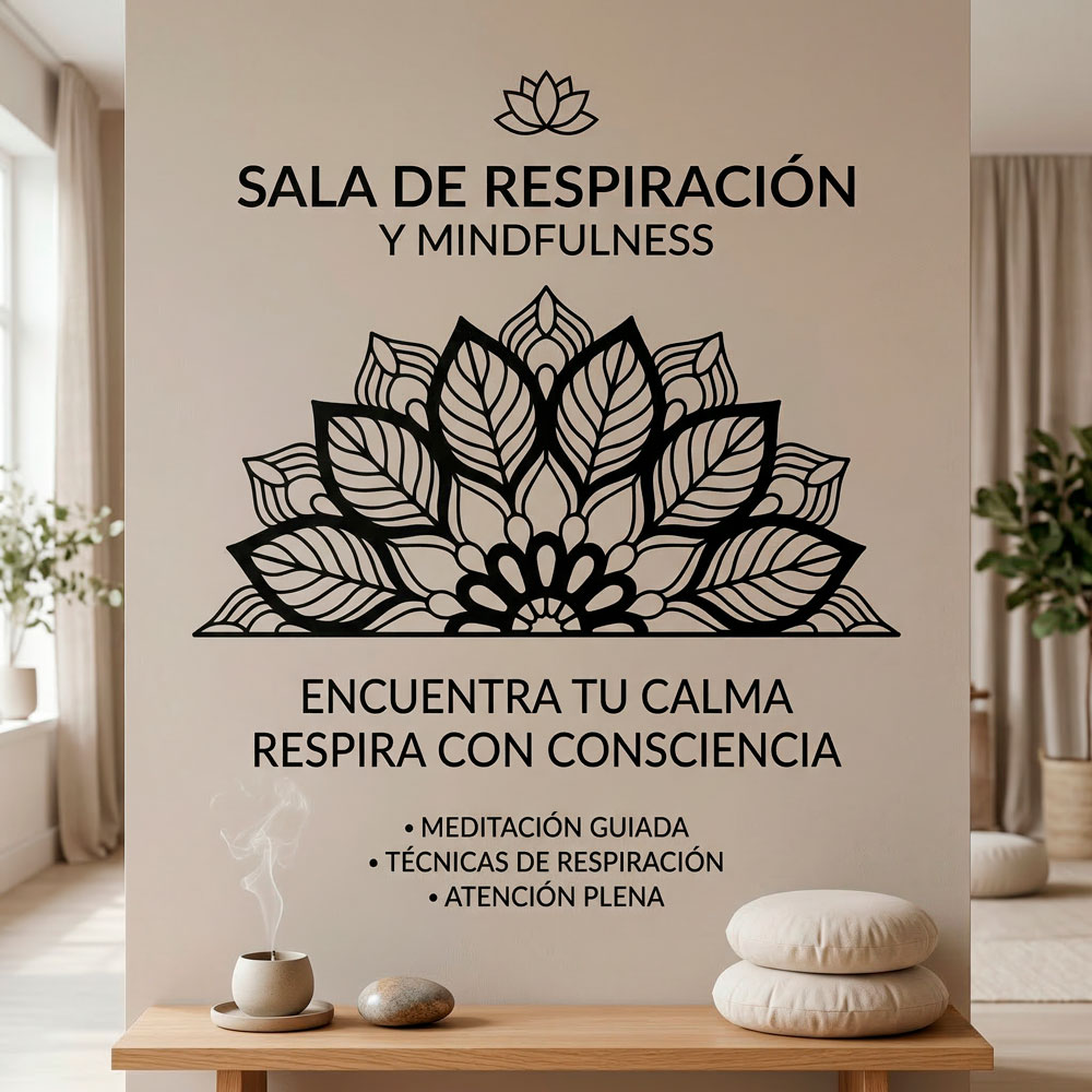 Wandtattoos: Yantra Halbes Mandala