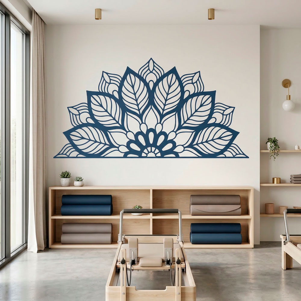 Wandtattoos: Yantra Halbes Mandala