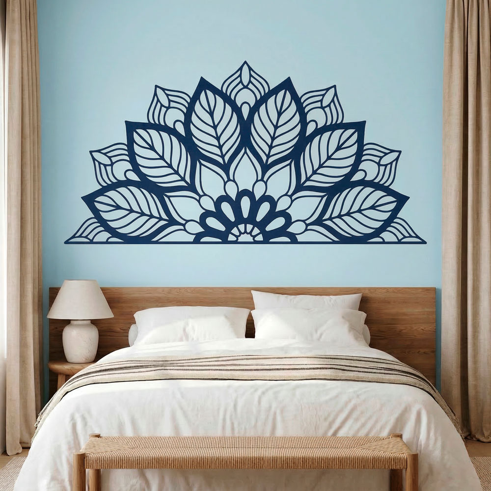 Wandtattoos: Yantra Halbes Mandala