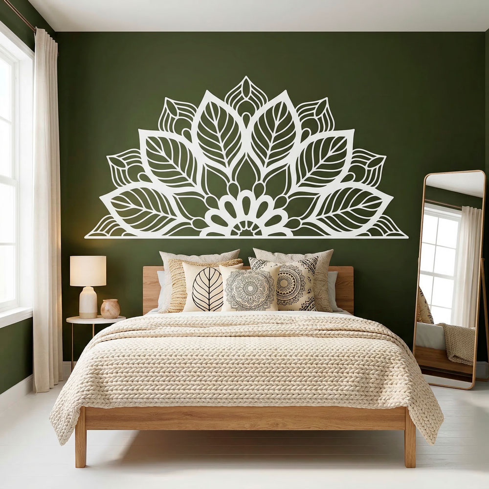 Wandtattoos: Yantra Halbes Mandala