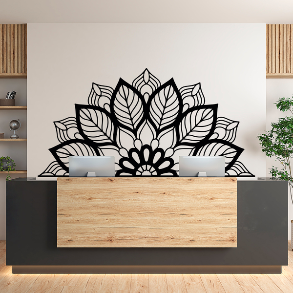 Wandtattoos: Yantra Halbes Mandala