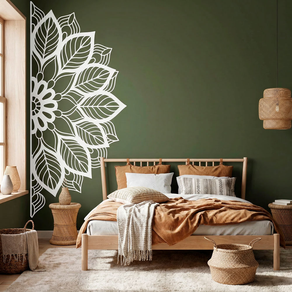 Wandtattoos: Yantra Halbes Mandala