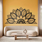 Wandtattoos: Yantra Halbes Mandala 9