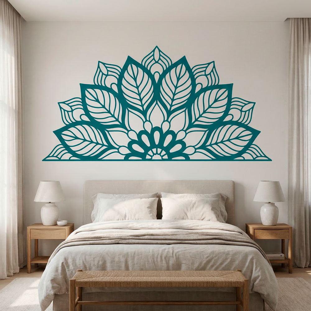 Wandtattoos: Yantra Halbes Mandala