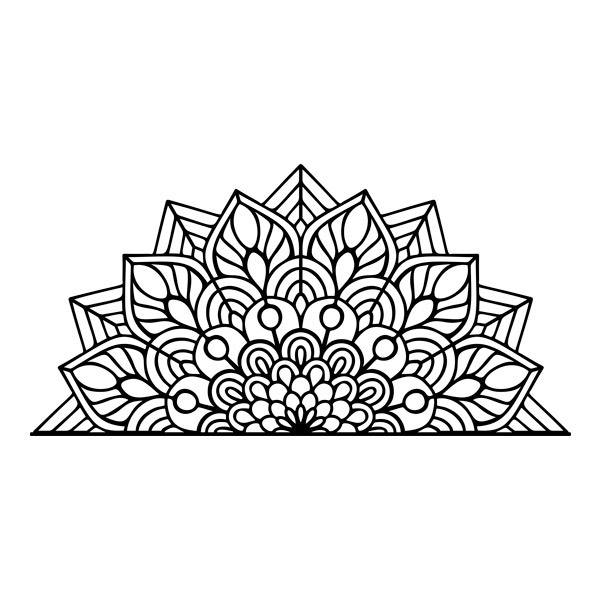 Wandtattoos: Halbes Mandala-Leben