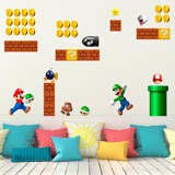 Kinderzimmer Wandtattoo: Set 60X Super Mario Bros 3
