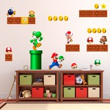 Kinderzimmer Wandtattoo: Set 60X Super Mario Bros 4