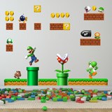 Kinderzimmer Wandtattoo: Set 38X Mario Bros Pilz-Königreich 4