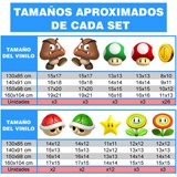 Kinderzimmer Wandtattoo: Set 60X Mario Bros Zeichen und Münzen 5