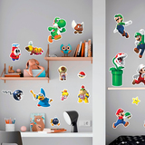 Kinderzimmer Wandtattoo: Set 35X Super Mario Verschiedene 3