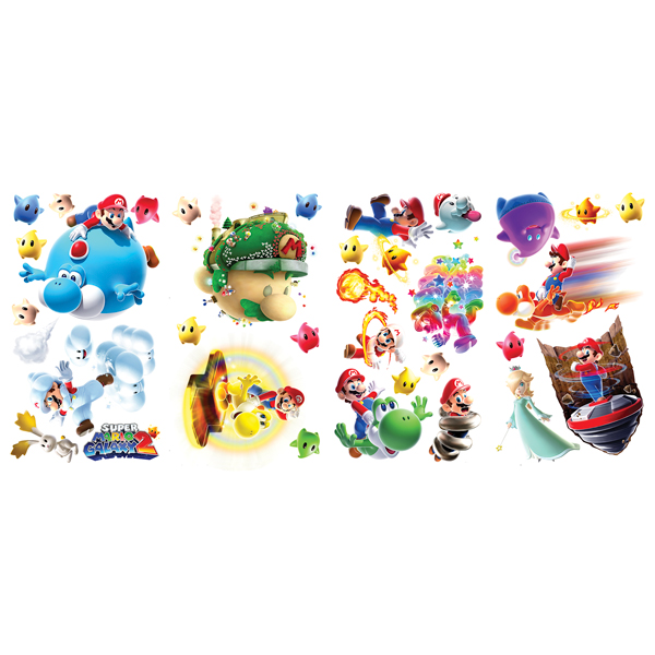 Kinderzimmer Wandtattoo: Set 30X Super Mario Galaxy 2