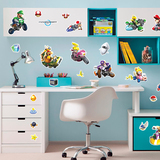 Kinderzimmer Wandtattoo: Set 34X Mario Kart Wii 3