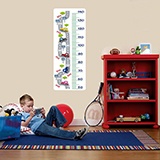 Kinderzimmer Wandtattoo: Messlatte Straße und Autos 3