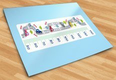 Kinderzimmer Wandtattoo: Messlatte Straße und Autos 5