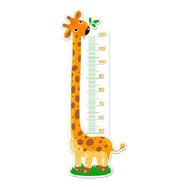 Kinderzimmer Wandtattoo: Messlatte Nette Giraffe