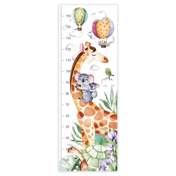 Kinderzimmer Wandtattoo: Giraffe und Koala Meter