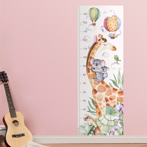 Kinderzimmer Wandtattoo: Giraffe und Koala Meter