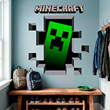 Wandtattoos: Minecraft 3D 1 12